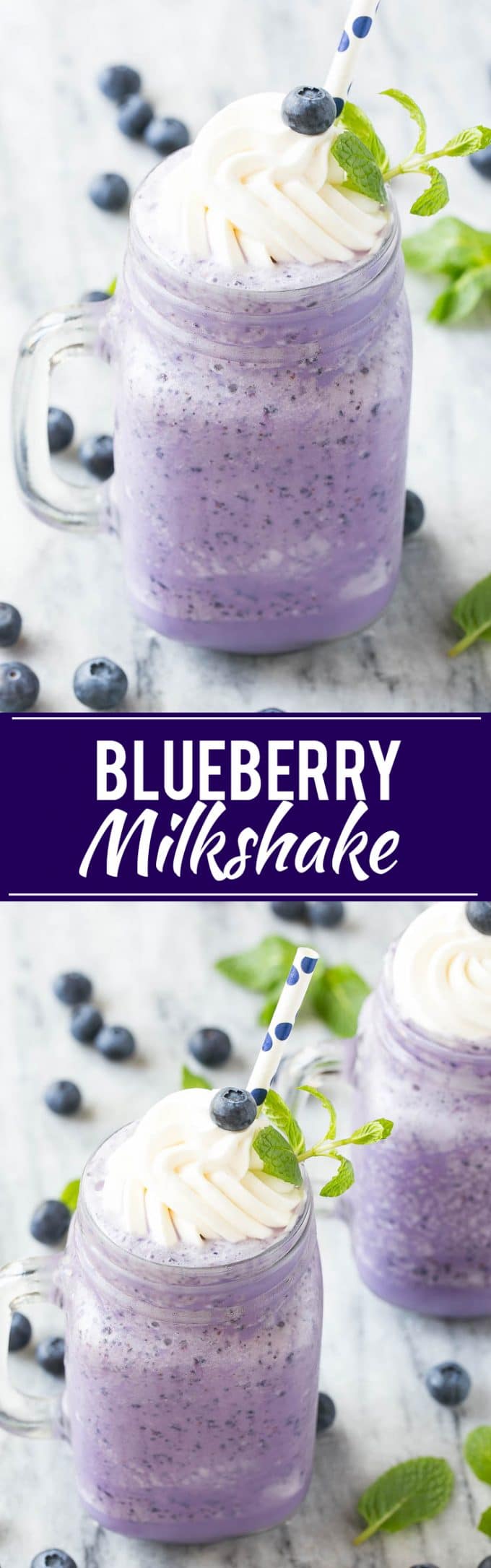 Blueberry Milkshake Recipe | Healthy Blueberry Milkshake | Light Blueberry Milkshake | Easy Blueberry Milkshake