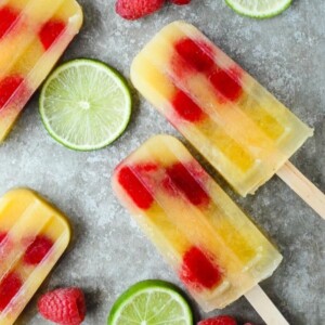 An image of a few coconut water popsicles.