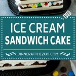 Ice Cream Sandwich Cake Recipe | Ice Cream Cake | Frozen Cake Recipe | No Bake Ice Cream Cake #icecream #cake #dessert #chocolate #dinneratthezoo