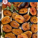 This recipe for roasted figs is fresh figs cut in half, then dredged in sugar and sweet spices and cooked to caramelized perfection. The absolute best way to enjoy figs!