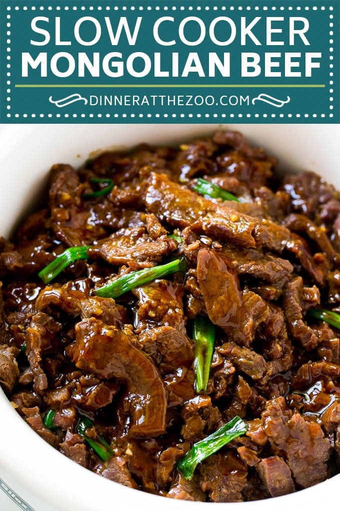 Slow Cooker Mongolian Beef Recipe | Crock Pot Mongolian Beef | Asian Beef Recipe | Slow Cooker Beef #beef #slowcooker #crockpot #asianfood #dinneratthezoo