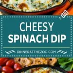 Spinach Dip Recipe | Cheese Dip | Hot Dip #dip #spinach #cheese #appetizer #lowcarb #keto #dinneratthezoo #cheese